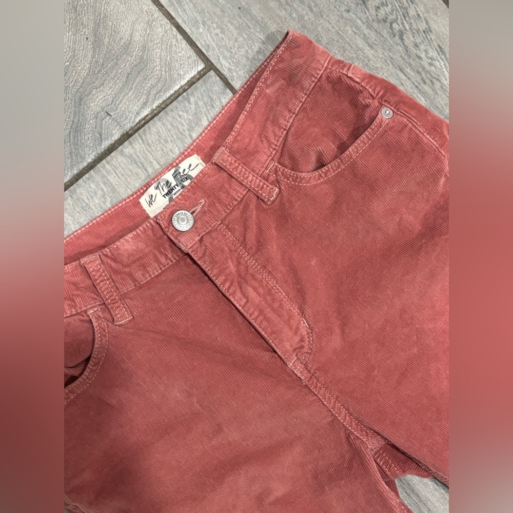We the Free Corduroy Pants in Dusty Rose Size 26 - Picture 3 of 8